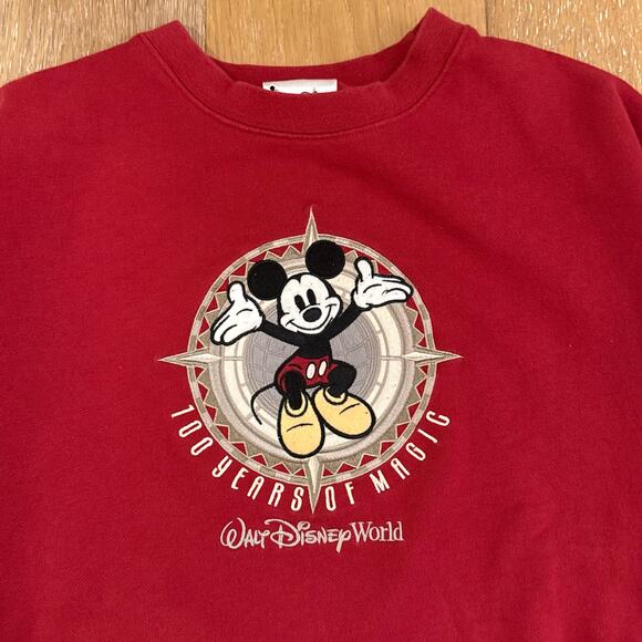 Vintage Disney Wine Red Crewneck Sweatshirt – Size XL - Picture 2 of 4